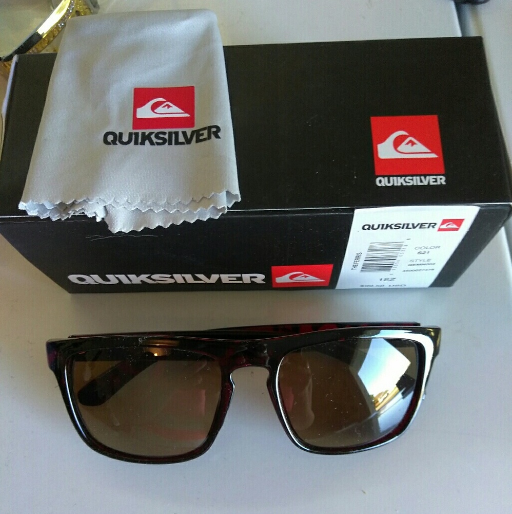 Brown Animal Print Quiksilver Sunglasses NWT